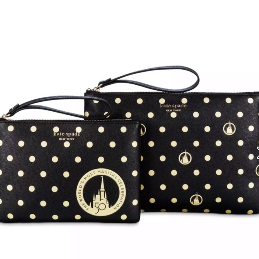 Kate Spade Walt Disney World 50th Anniversary Pouch Duo New